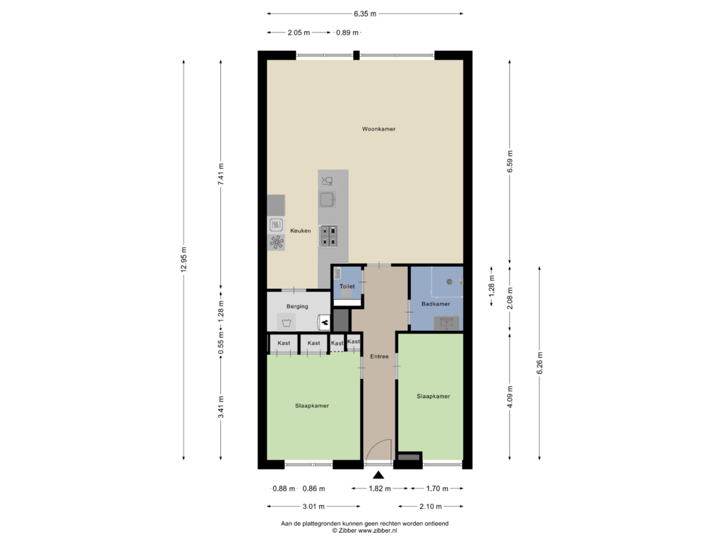 Bekijk plattegrond van Appartement van Europalaan 70