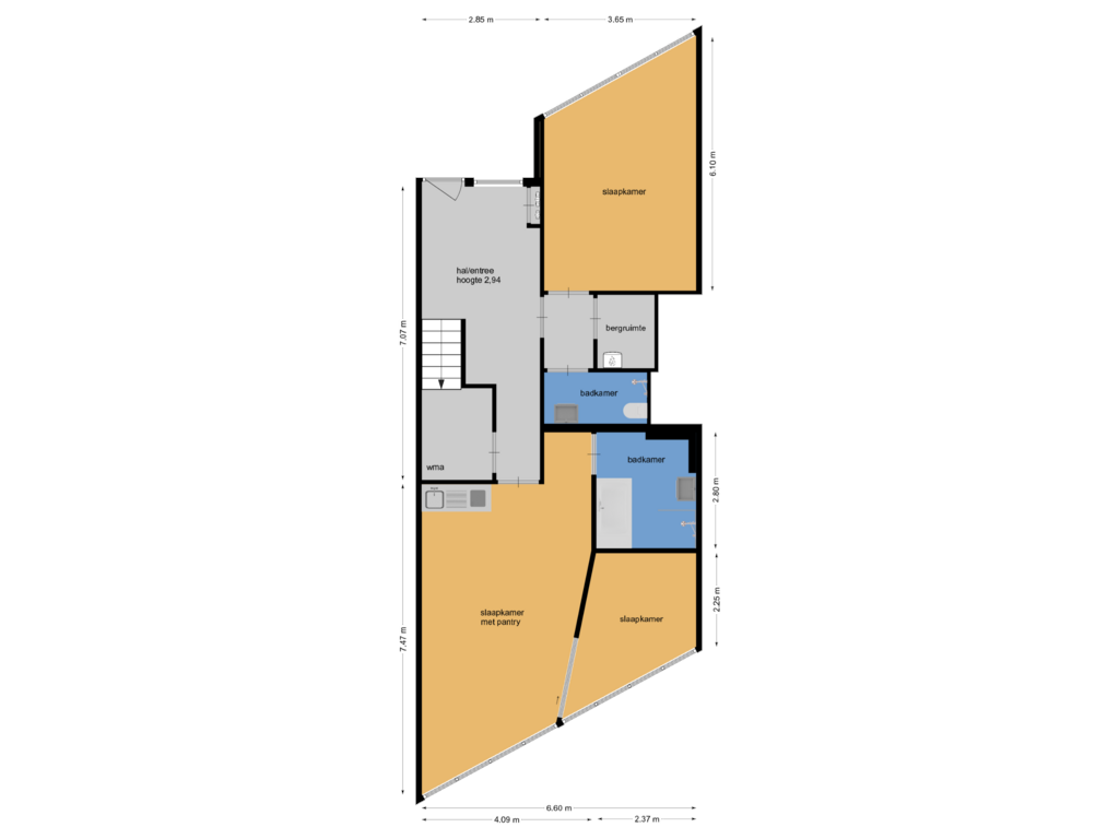 Bekijk plattegrond van elfde etage van Oosterdokskade 129