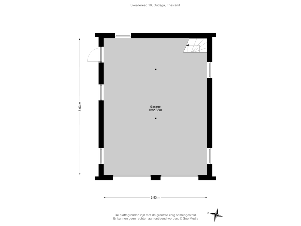 Bekijk plattegrond van Berging van Skoallereed 10