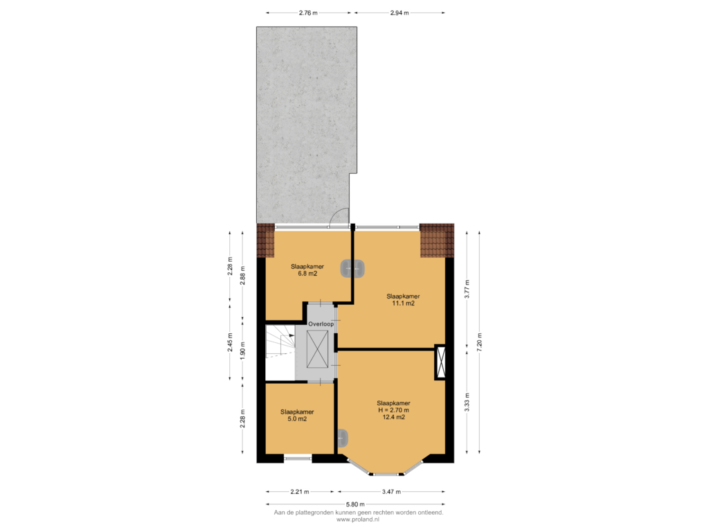 Bekijk plattegrond van 1e Verdieping van Bleeklaan 69