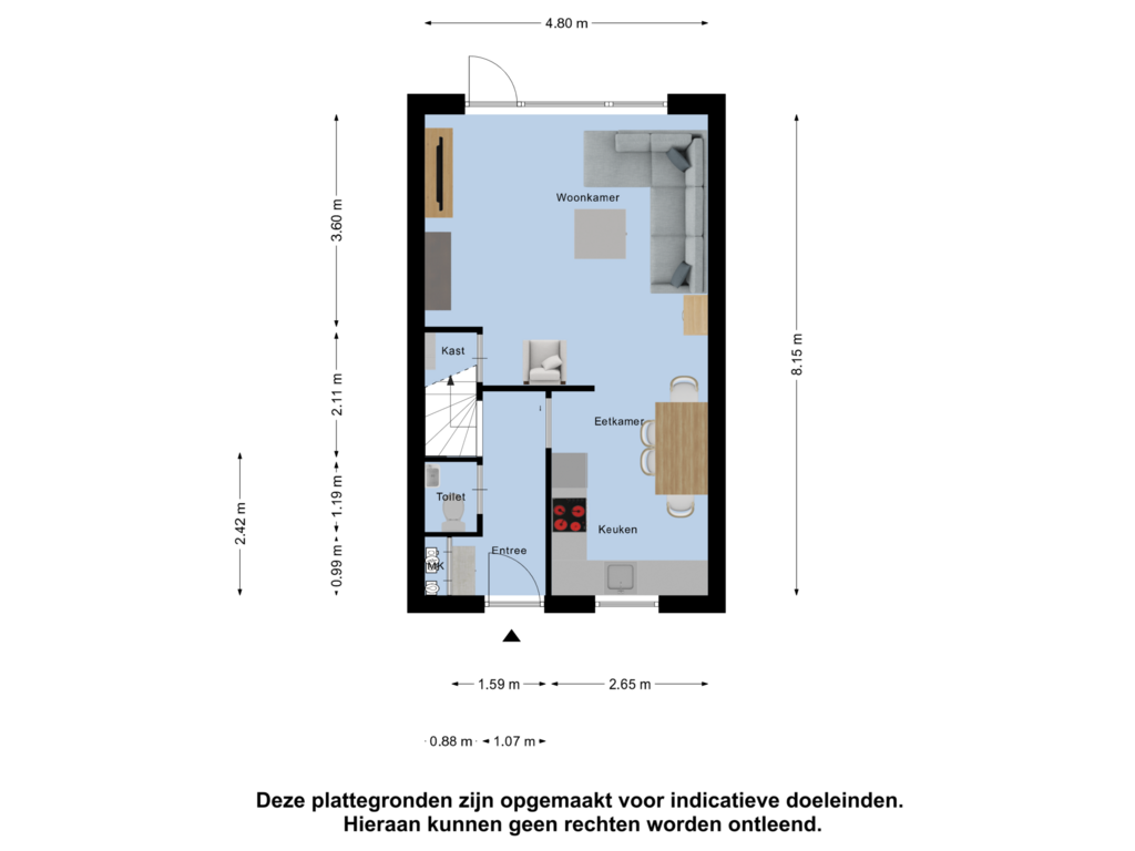 Bekijk plattegrond van Begane Grond van Parkstee 15