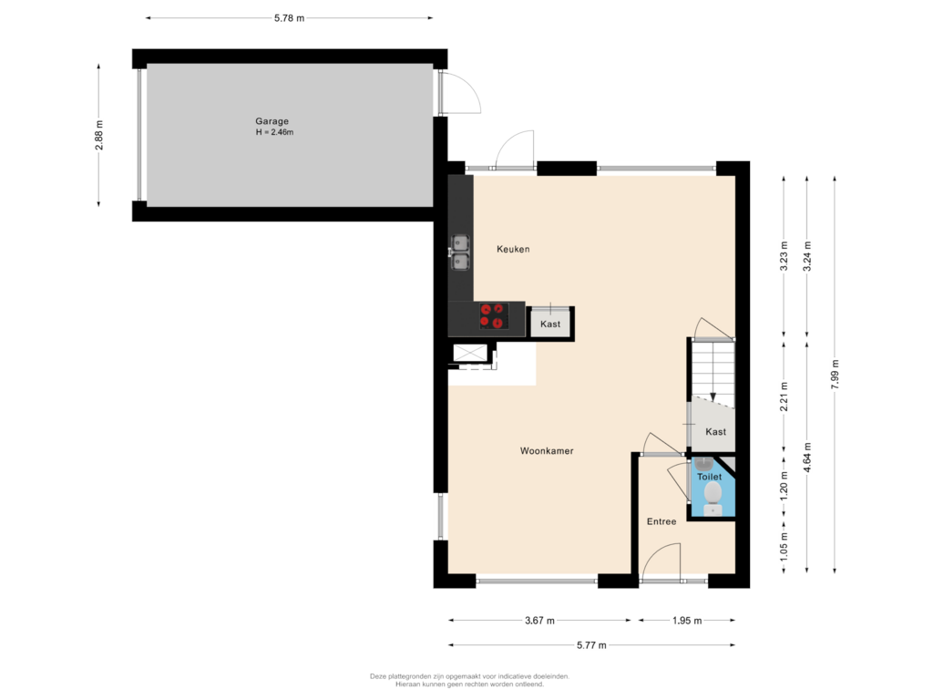 Bekijk plattegrond van Begane grond van Martin Luther Kingstraat 1