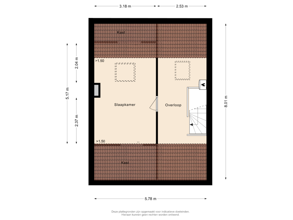 Bekijk plattegrond van Tweede verdieping van Martin Luther Kingstraat 1