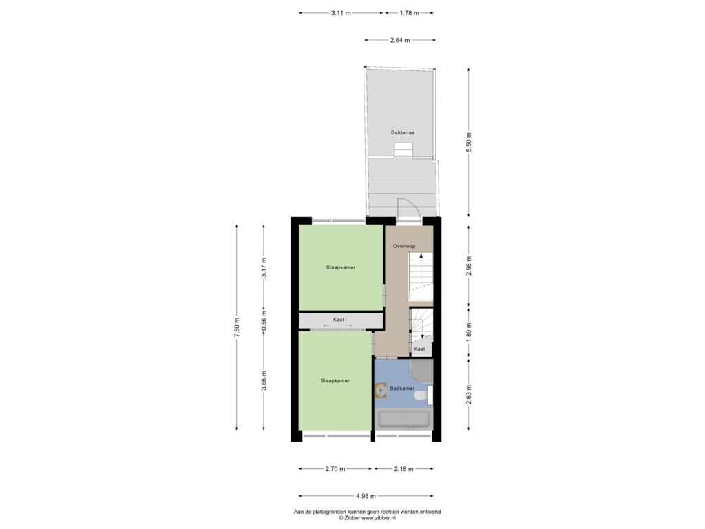 Bekijk plattegrond van Eerste verdieping van Mozartstraat 46