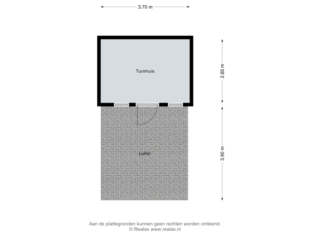 Bekijk plattegrond van Tuinhuis van Anninksweg 62