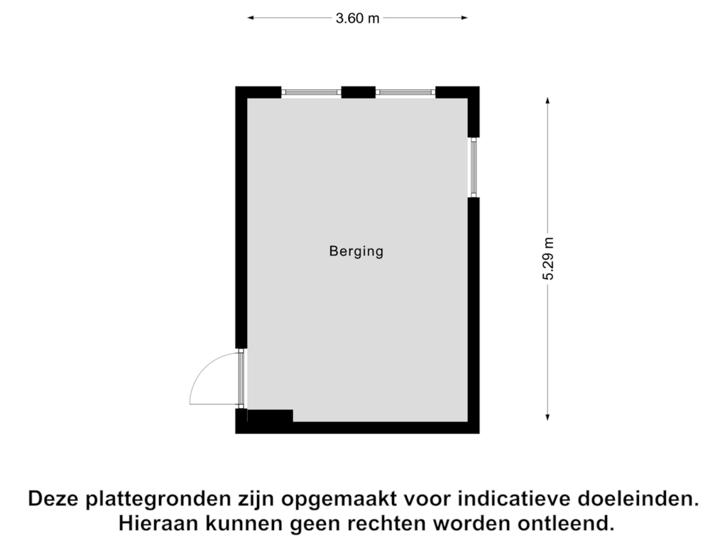 View floorplan of Berging of Isabellastraat 28