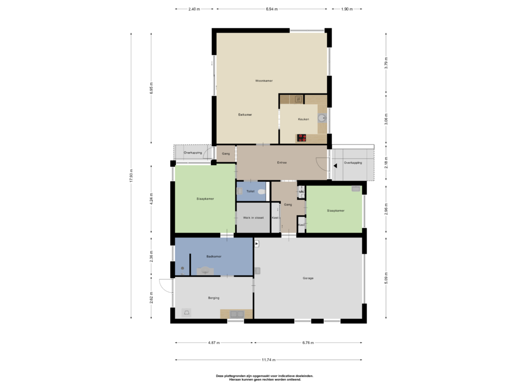 Bekijk plattegrond van Begane Grond van J F Kennedylaan 5