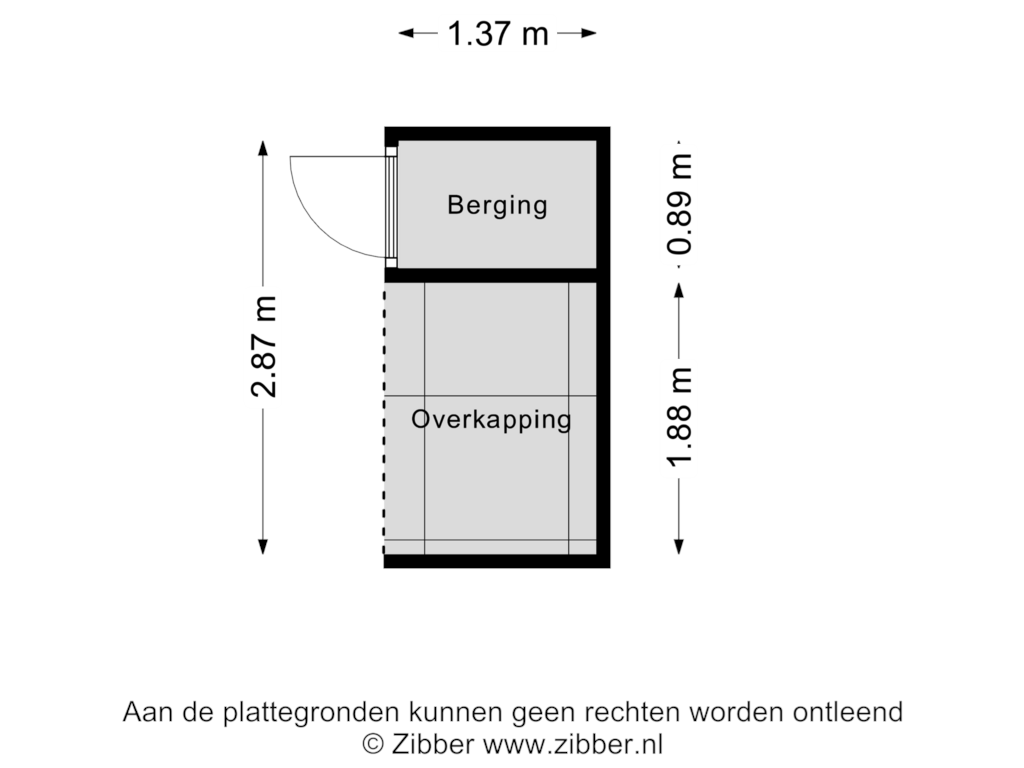 View floorplan of Berging of Rozenburg 42-C