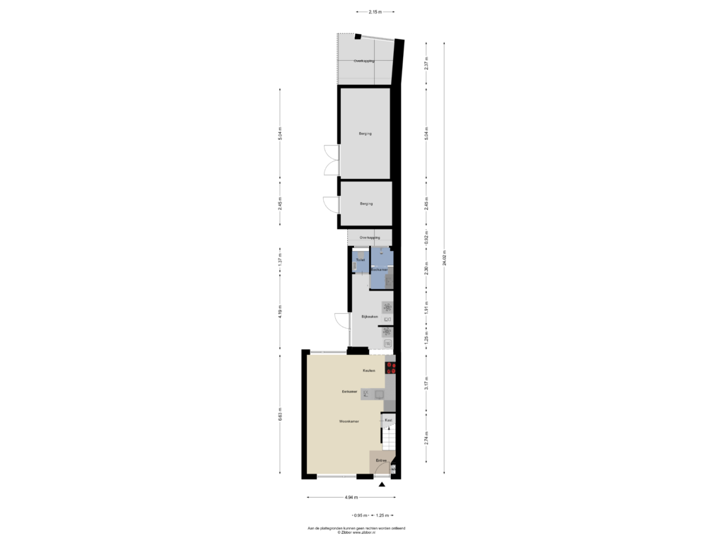 Bekijk plattegrond van Begane Grond van Dorpsstraat 96