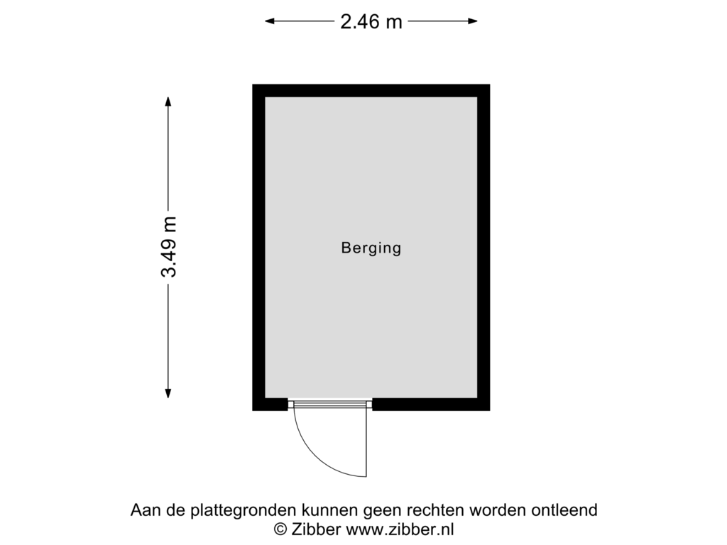 Bekijk plattegrond van Berging van Meesberg 6