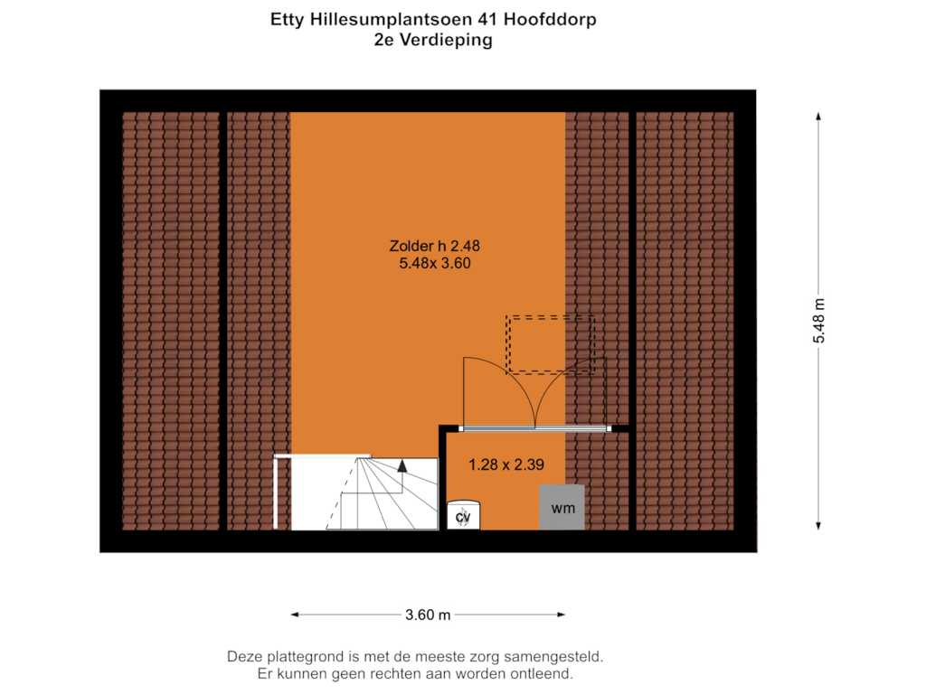 Bekijk plattegrond van 2e Verdieping van Etty Hillesumplantsoen 41