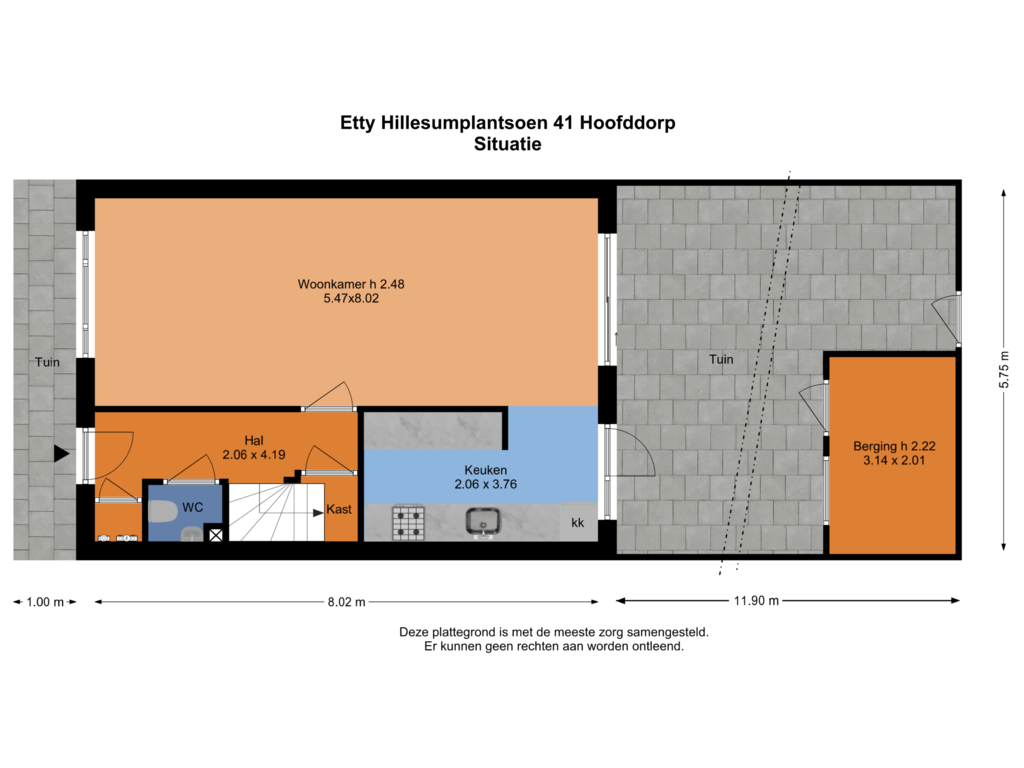 Bekijk plattegrond van Situatie van Etty Hillesumplantsoen 41