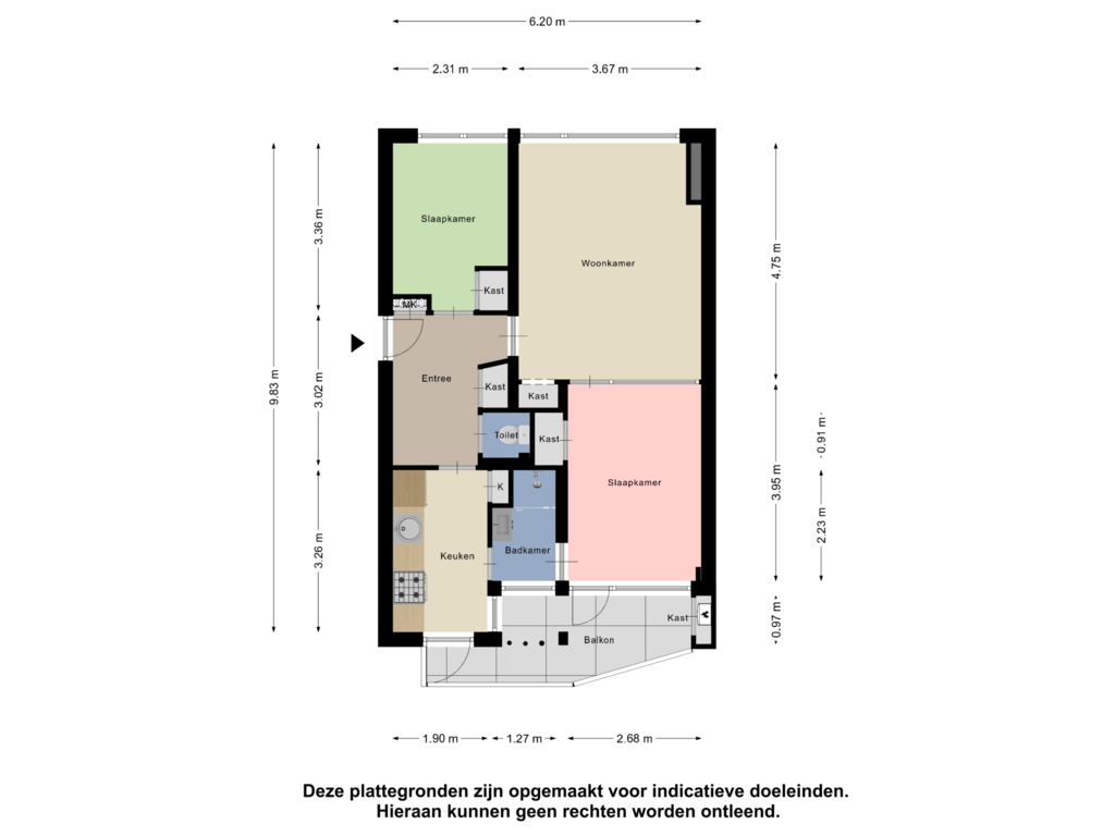 Bekijk plattegrond van Appartement van M. Harpertszoon Tromplaan 154