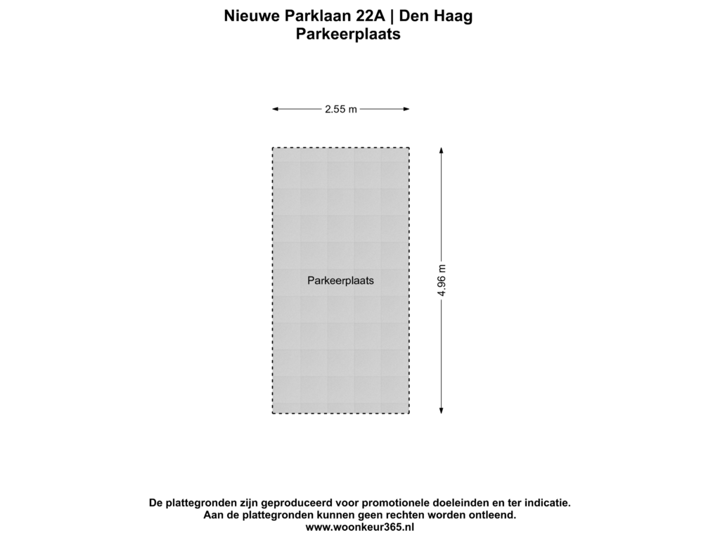 Bekijk plattegrond van Parkeerplaats van Nieuwe Parklaan 22-A