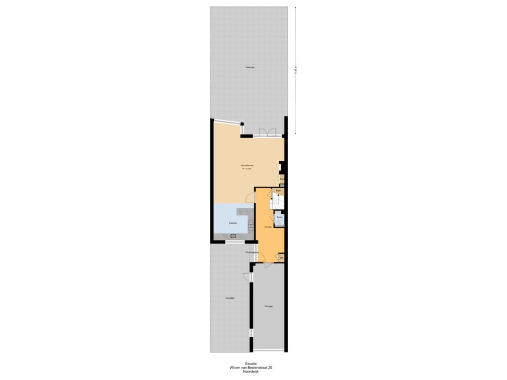 View floorplan of Situatie of Willem van Beelenstraat 20