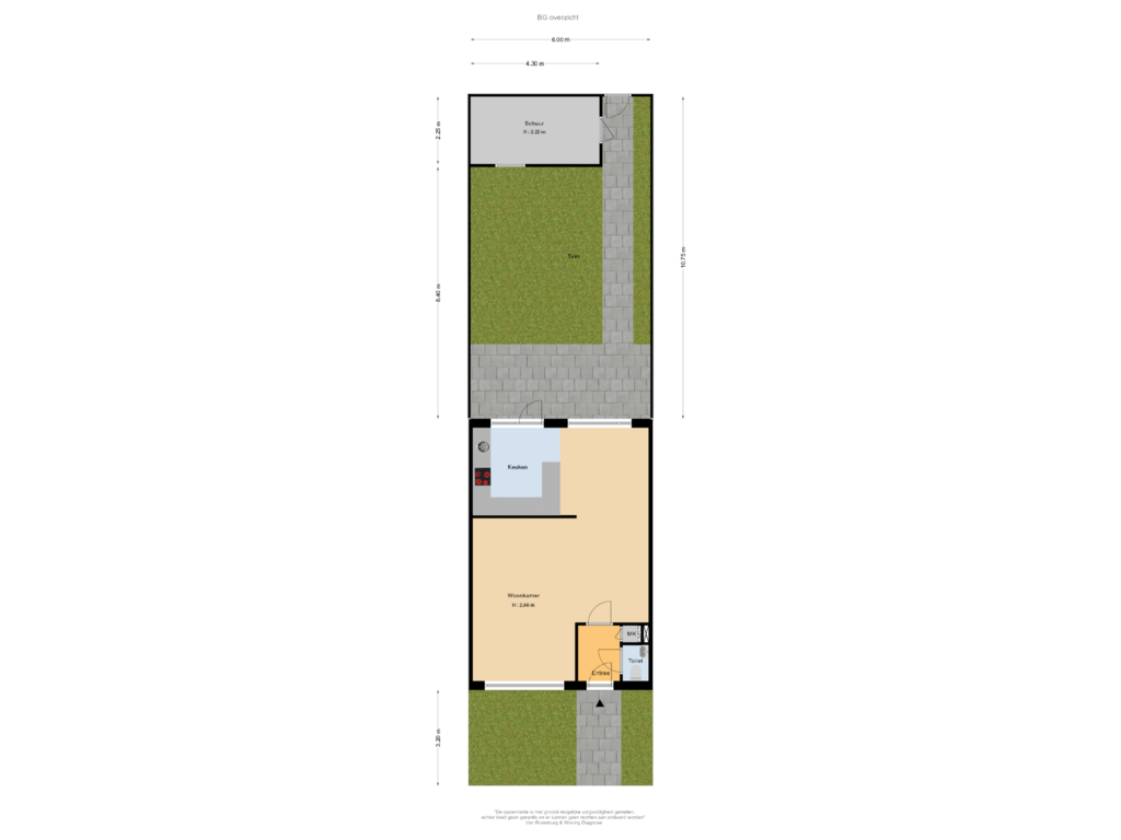 Bekijk plattegrond van BG overzicht van Prins Bernhardlaan 117