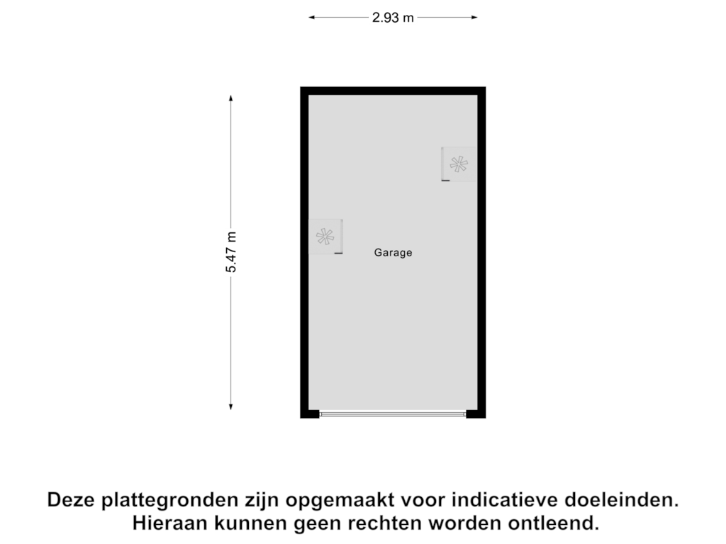 View floorplan of Garage of Nieuwstraat 120