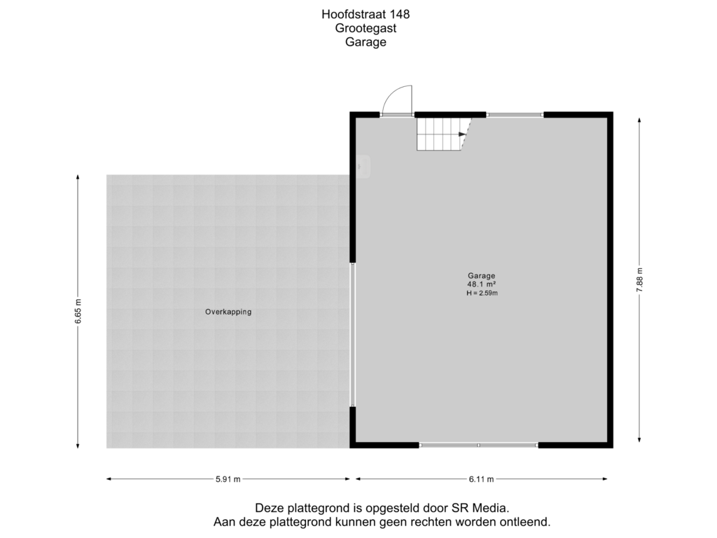 Bekijk plattegrond van Garage van Hoofdstraat 148