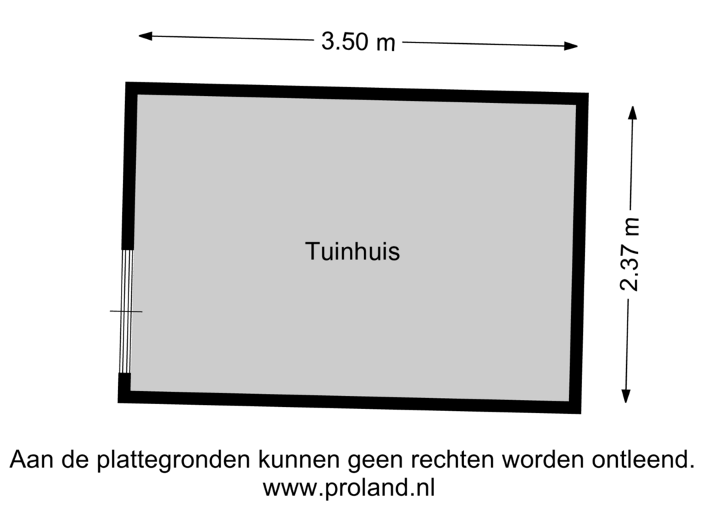 View floorplan of Tuinhuis 2 of Wolvegasterweg 18