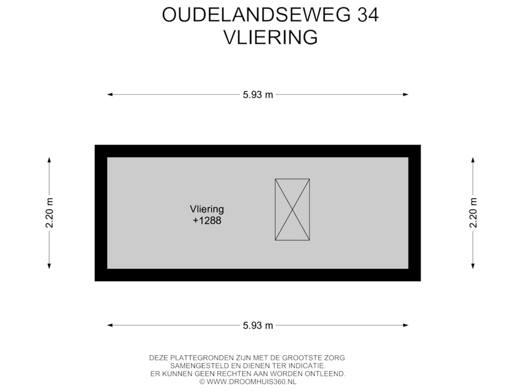 Bekijk plattegrond van Vliering van Oudelandseweg 34