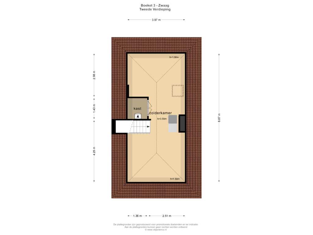 Bekijk plattegrond van Tweede Verdieping van Boeket 3