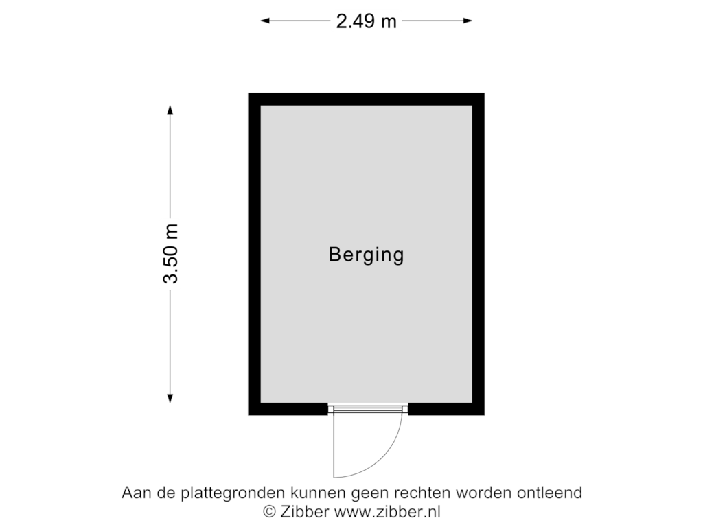 Bekijk plattegrond van Berging van Boedapestlaan 189