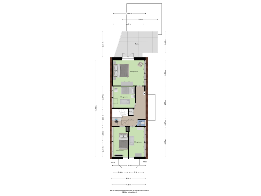 Bekijk plattegrond van Eerste Verdieping van Lage Valkseweg 111