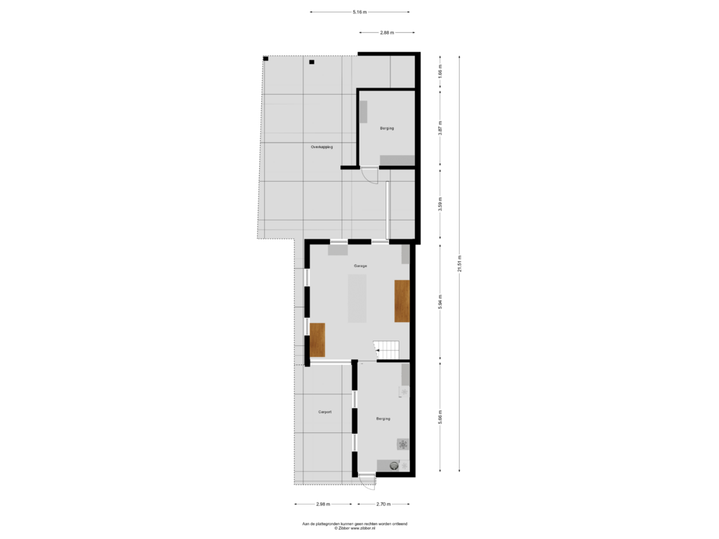 Bekijk plattegrond van Garage van Lage Valkseweg 111