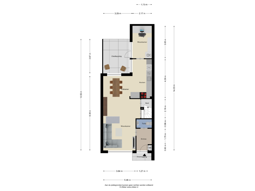 Bekijk plattegrond van Begane Grond van Carneooldijk 13