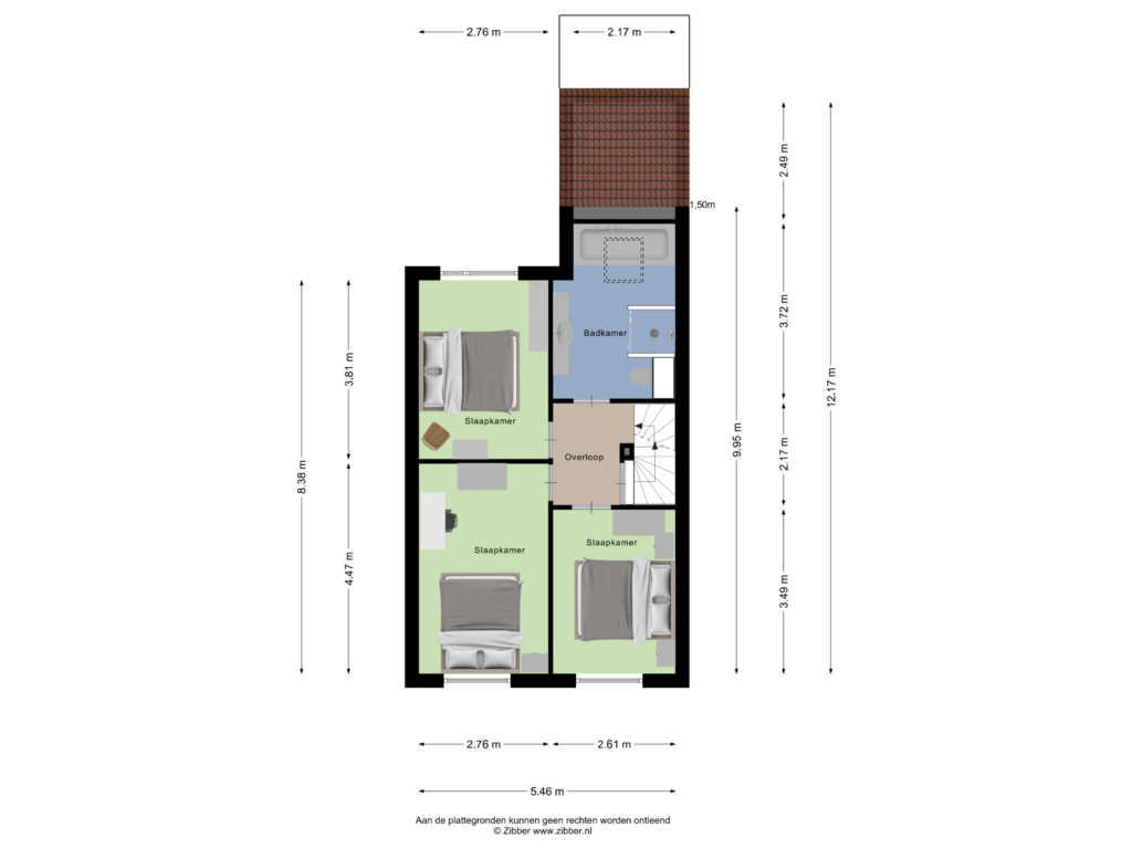 Bekijk plattegrond van Eerste Verdieping van Carneooldijk 13