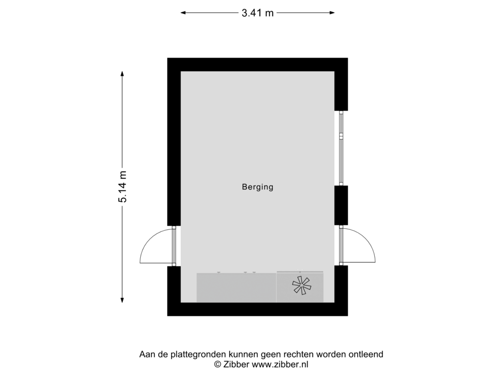 Bekijk plattegrond van Berging van Carneooldijk 13