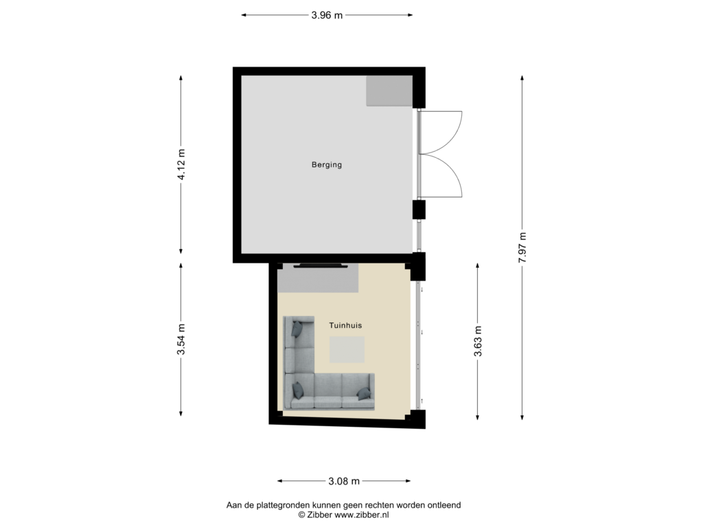 View floorplan of Berging of Zwaardvisstraat 11