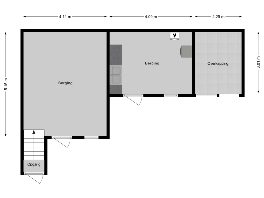 Bekijk plattegrond van Berging van Doornboomspark 14