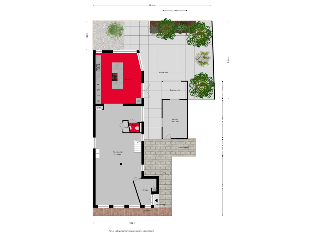 Bekijk plattegrond van Situatie van Tentweg 1