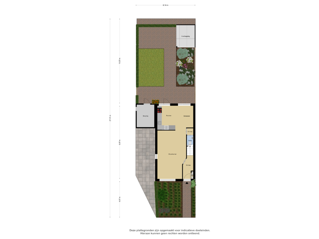 Bekijk plattegrond van Begane Grond Tuin van Opveld 50