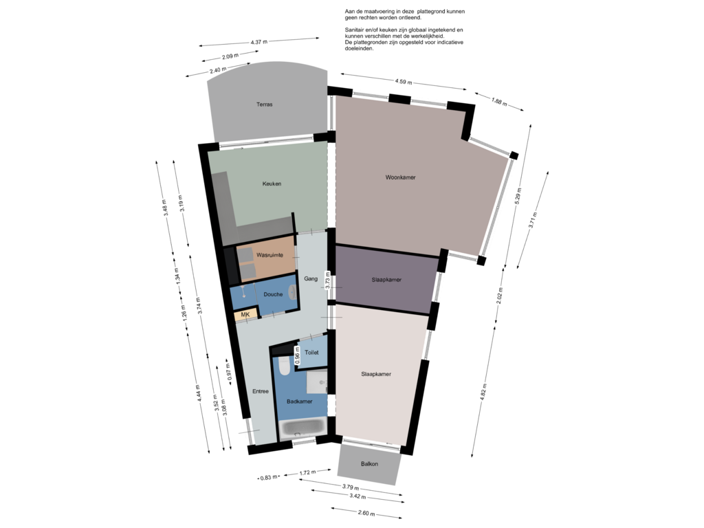 Bekijk plattegrond van begane grond van Muiderslotpad 35