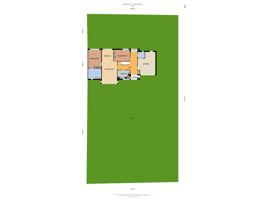 Bekijk plattegrond van TUIN van Zuidlaan 12