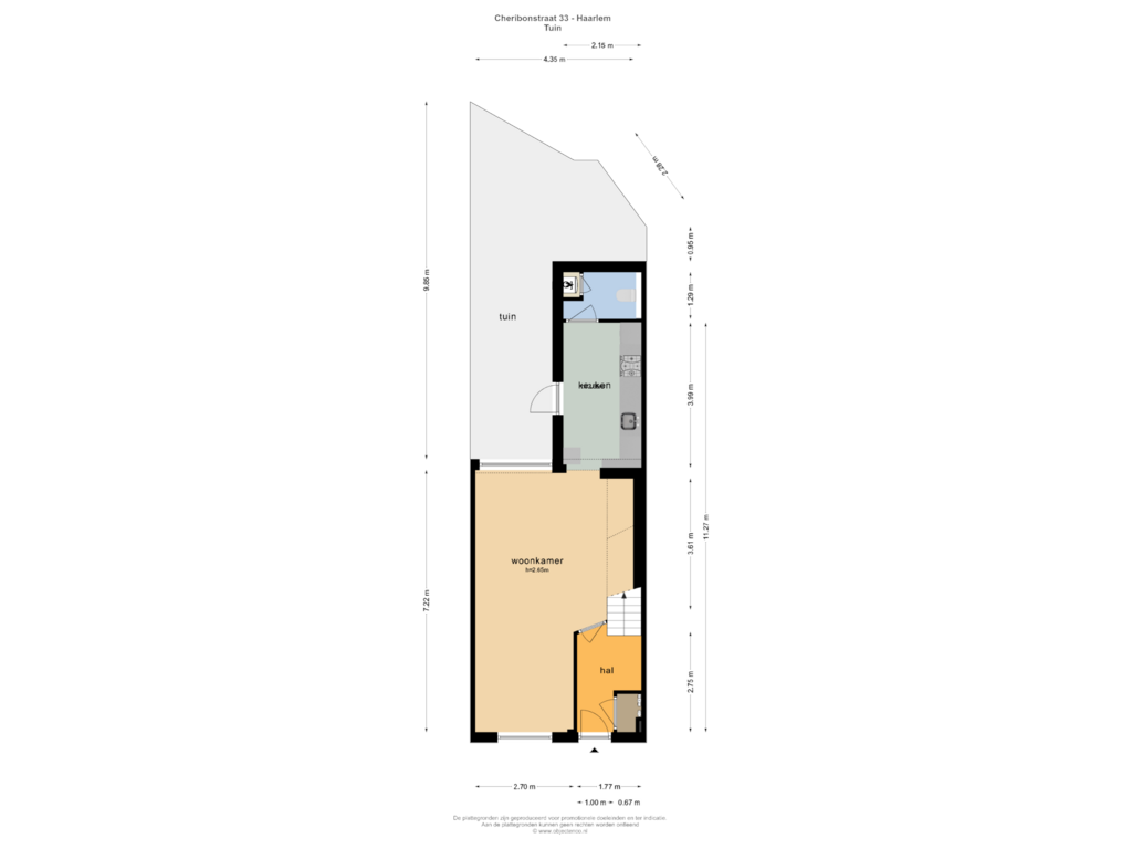 Bekijk plattegrond van TUIN van Cheribonstraat 33