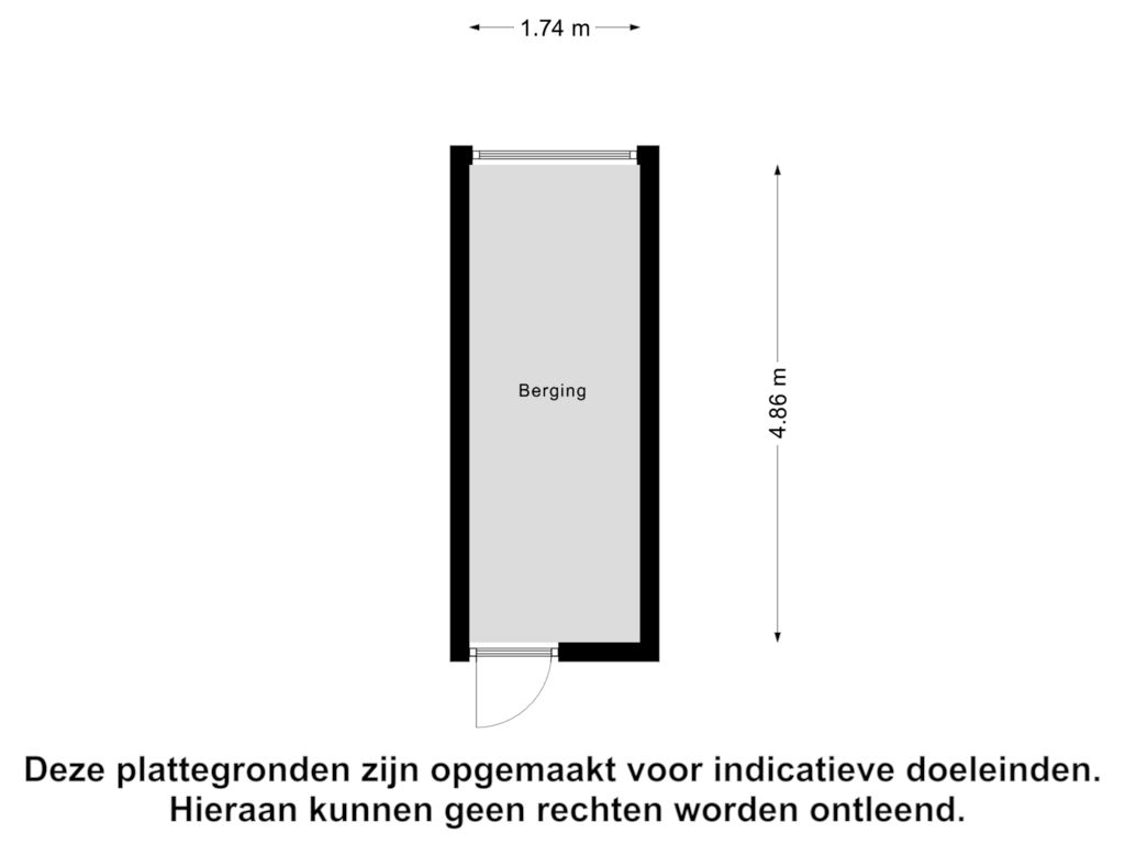 Bekijk plattegrond van Berging van Valckeslotlaan 73