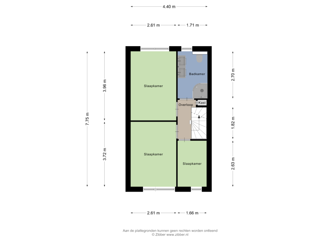 Bekijk plattegrond van Eerste verdieping van Kalf 216