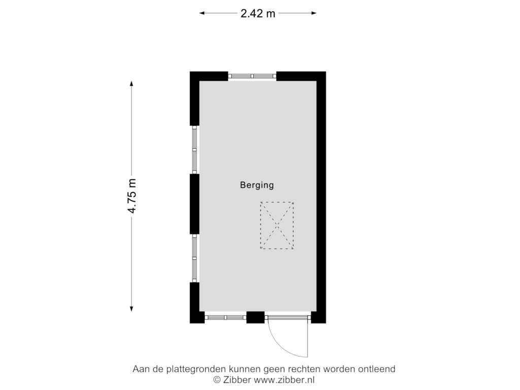 Bekijk plattegrond van Berging van Kalf 216