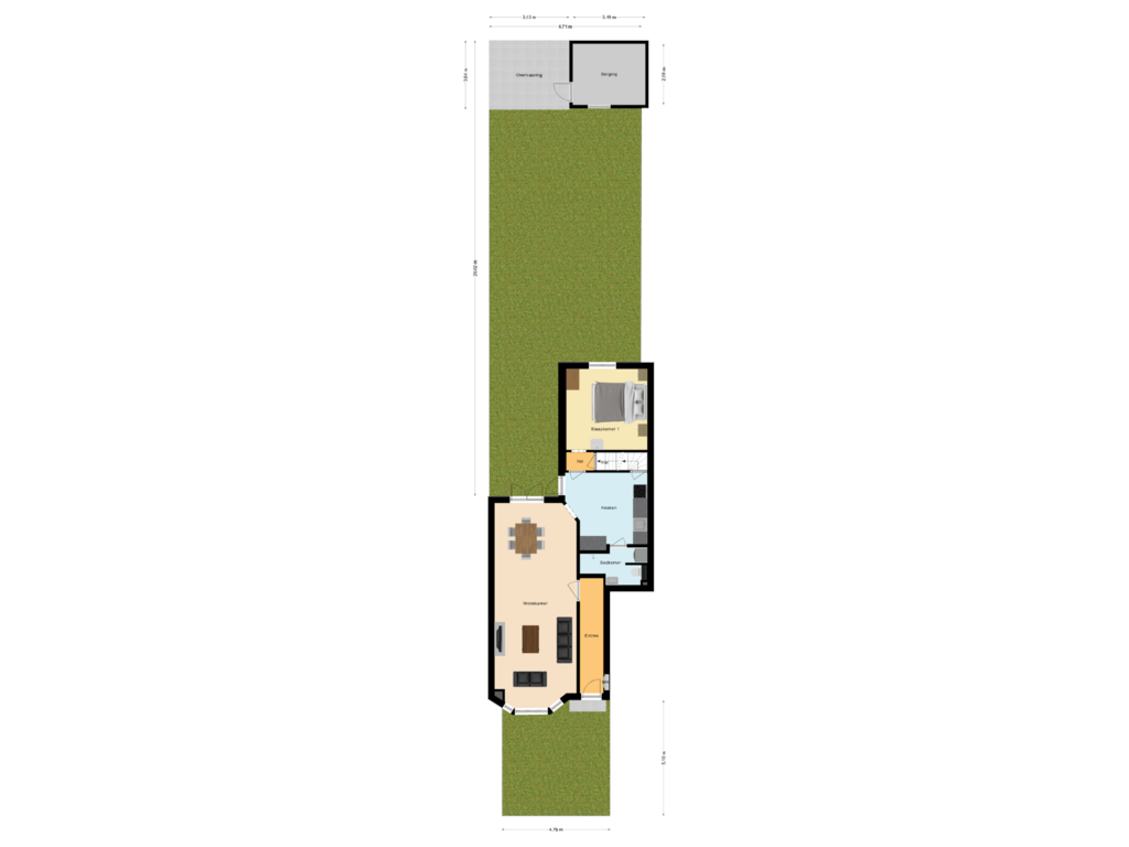 Bekijk plattegrond van Situatie van Frans Halsstraat 46