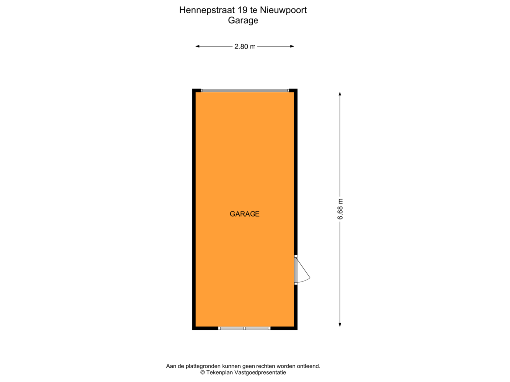 Bekijk plattegrond van Garage van Hennepstraat 19