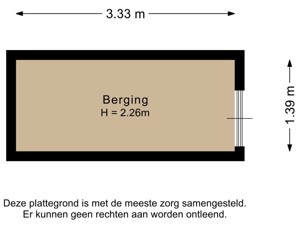 Bekijk plattegrond van Berging van Bunchestraat 68