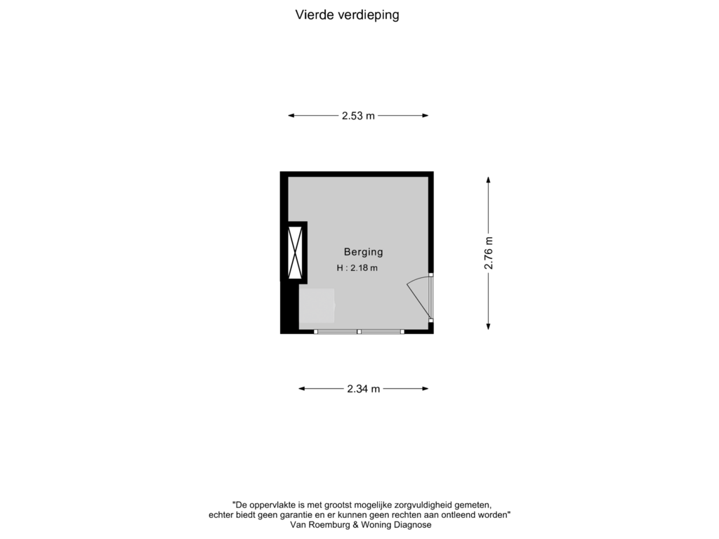 Bekijk plattegrond van Berging van Warmondstraat 71-3