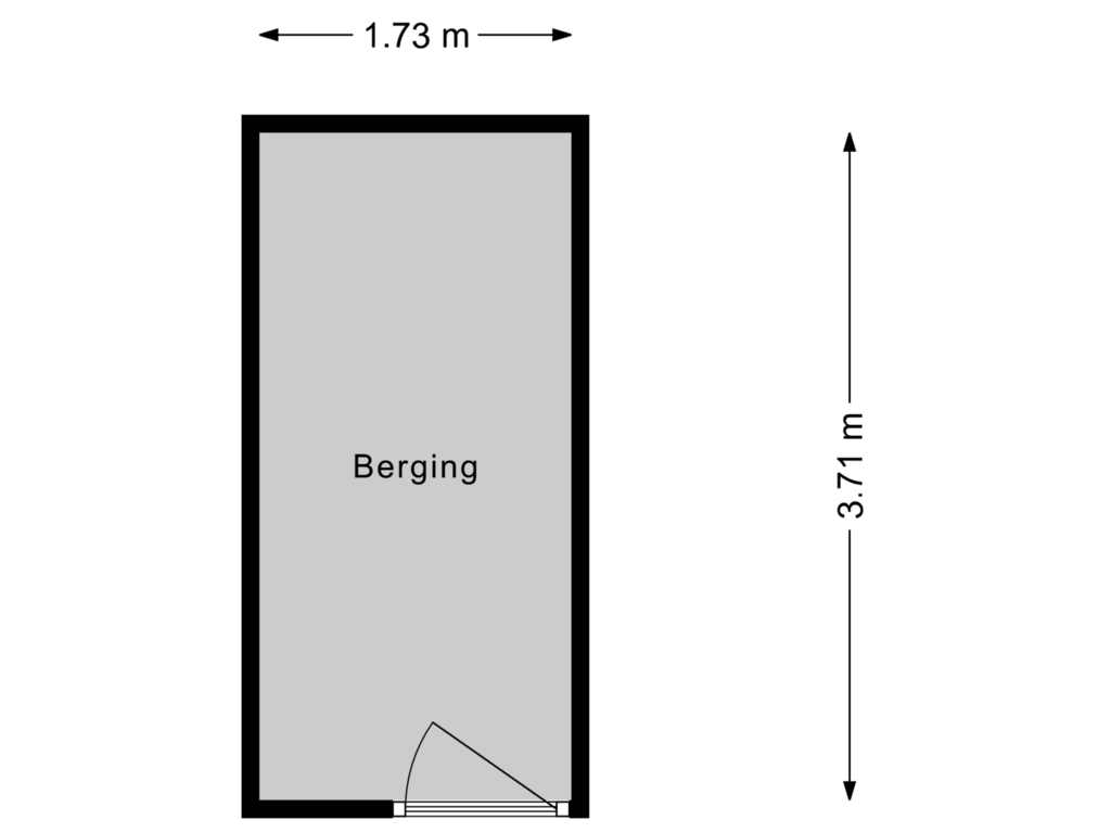 Bekijk plattegrond van Berging van Sibeliusplein 252