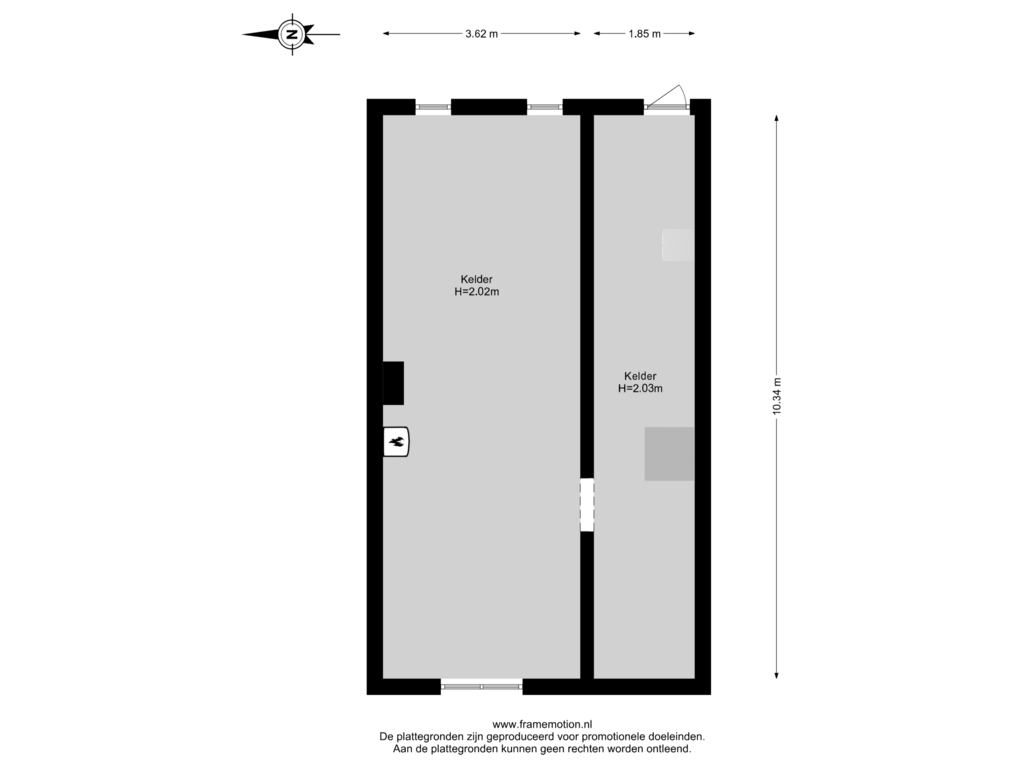 Bekijk plattegrond van Souterrain van Larikslaan 149