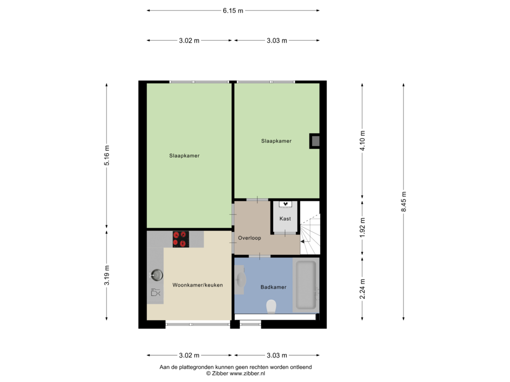 View floorplan of Tweede verdieping of Fjord 82