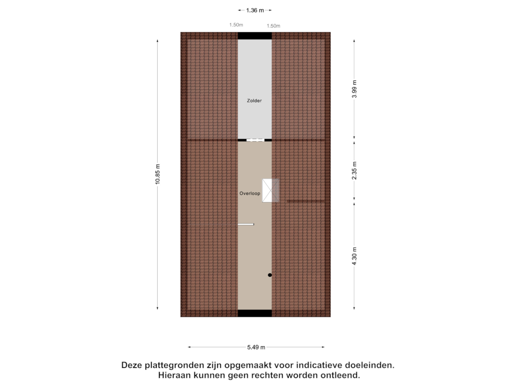 Bekijk plattegrond van Zolder van Wethouder Teunissenstraat 26