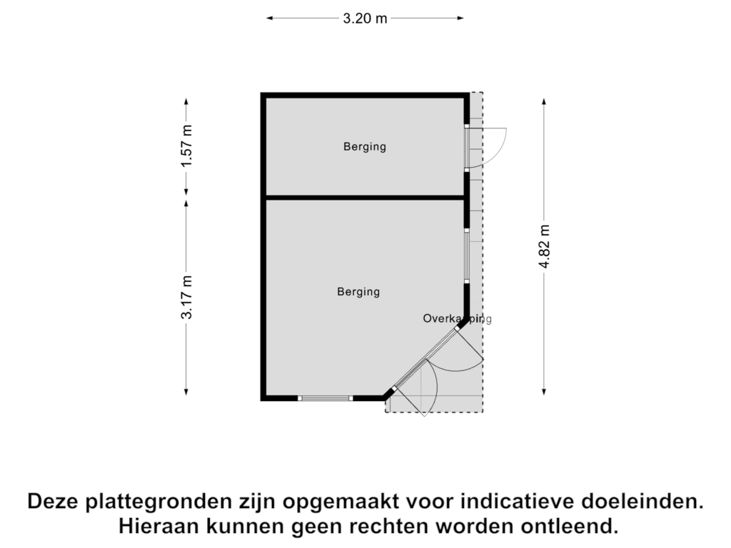 Bekijk plattegrond van Berging van Wethouder Teunissenstraat 26